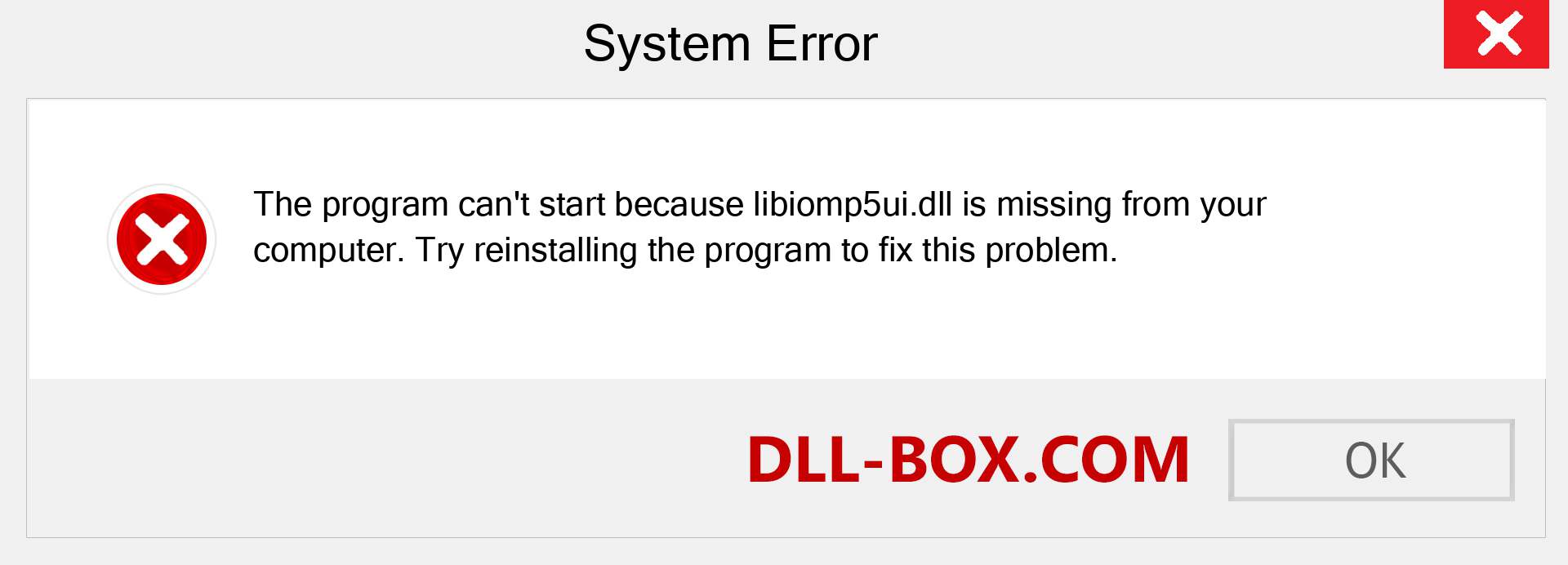  libiomp5ui.dll file is missing?. Download for Windows 7, 8, 10 - Fix  libiomp5ui dll Missing Error on Windows, photos, images