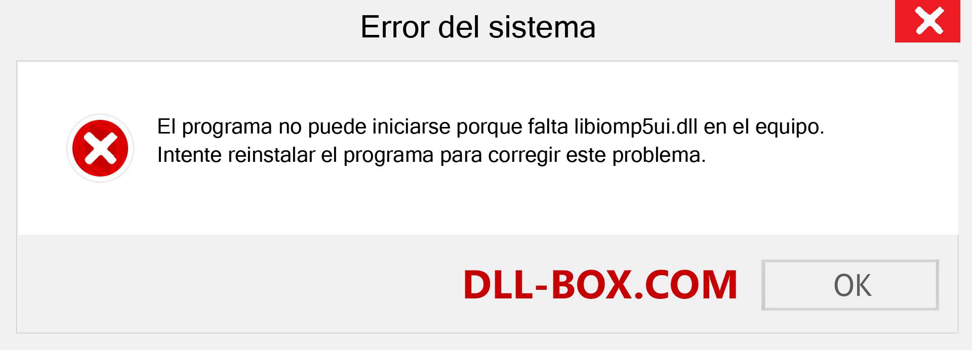 ¿Falta el archivo libiomp5ui.dll ?. Descargar para Windows 7, 8, 10 - Corregir libiomp5ui dll Missing Error en Windows, fotos, imágenes