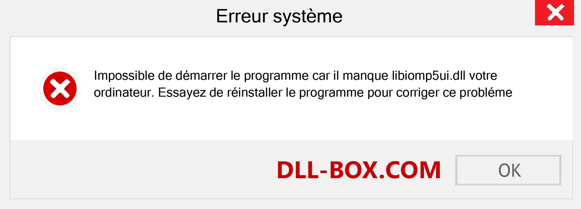 Le fichier libiomp5ui.dll est manquant ?. Télécharger pour Windows 7, 8, 10 - Correction de l'erreur manquante libiomp5ui dll sur Windows, photos, images